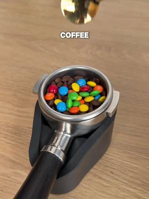Adding m&m’s to an espresso shot 