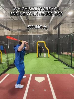 Which swing are you ending your round on? 👀 #baseball 