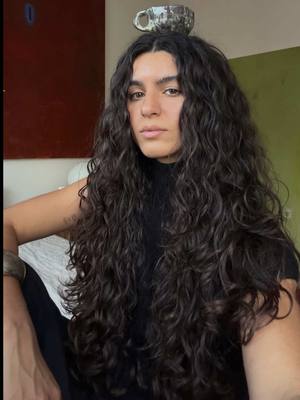Curly girl routine with Teya using The Smoothing Air Dry Cream 💚 Available on crownaffair.com + @sephora @sephoracanada 