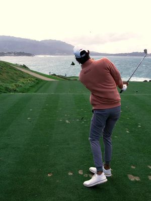 Bogey-Free 65-64 for Akshay Bhatia to take the lead at Pebble Beach 🔥