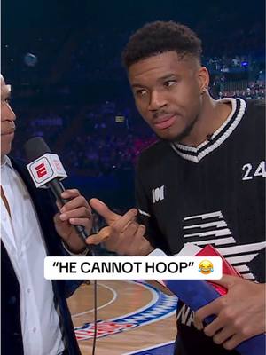 Giannis on Shams 🤣 #giannis #nbaallstar #celebgame #shams #hoop 