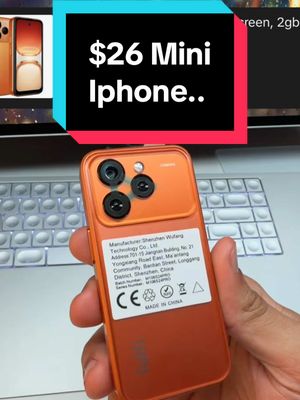 Recording a video on a $26 Mini IPhone… #c#carterpcstech 