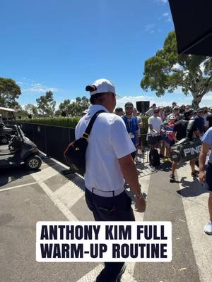 Inside the prep 🎯 Anthony Kim full pre-round routine in Adelaide ⏱️