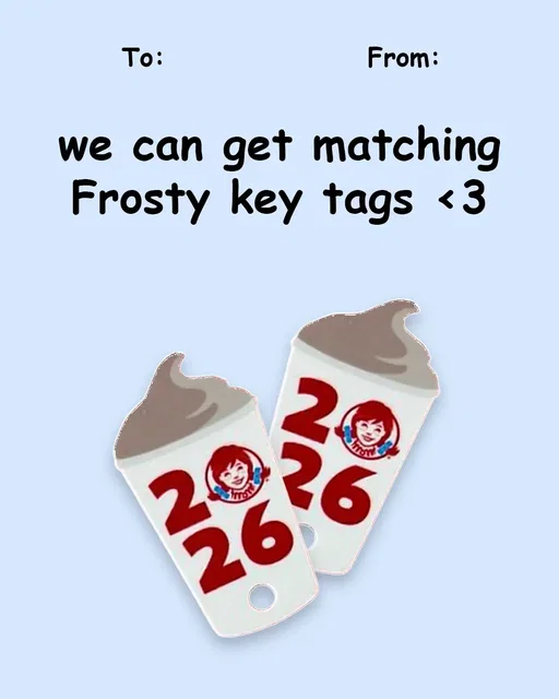 I made these in case you need something last minute. I can’t guarantee they will work but I have a feeling they will. Also you should give them a Frosty Key Tag as a gift if u want bonus points (you’re welcome for that).