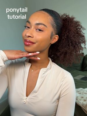 low tension ponytail 💗 this has been so great for me and i no longer get sore edges or headaches  ** before someone comments length and density does issue varied results. do what works for you and your hair  satin xl scrunchies from @Slate Hair Care — absolutely love these and it reduces so much breakage 