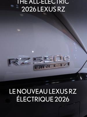 Design speaks and the senses respond in the All-Electric 2026 Lexus RZ - À bord du Lexus RZ électrique 2026, le design s’exprime et les sens s’éveillent. #AutoShowCA #LexusCanada #LexusRZ
