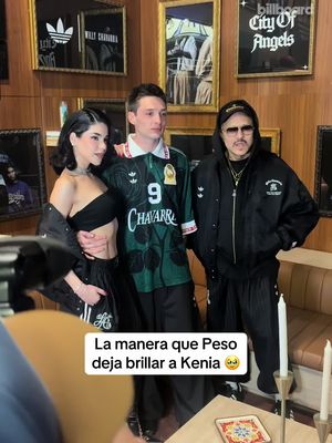 @Peso Pluma, @KeniaOs y Willy Chavarria en el adidas x Shoe Palace x Willy Chavarria Backyard Cookout en Los Angeles durante el NBA All-Star Weekend ✨🏀