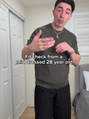 Slowly upgrading my closet and dressing more my age. 🫱🏻‍🫲🏼 Filmed in my bedroom because my roommate was downstairs and I got nervous while recording.💀 Y’all like the messy bed tuck? Shirt @ZARA  Pants @UNIQLO USA  Shoes @Nordstrom Rack  Jewelry @Yordy Jewelry  . . . mens outfit ideas, zara men, smart casual men, mens style tips, mens fashion inspo, casual dressy outfit, mens wardrobe basics, mens date outfit, men’s fashion, male fashion creator, male content creator #mensstyle #smartcasual #menfashion #mensoutfits #mensfashion 