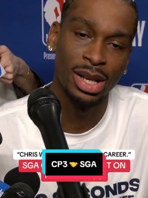 Shai on the impact Chris Paul had on his career 🤝 #NBAAllStar #NBA #basketball #Shai #ChrisPaul 