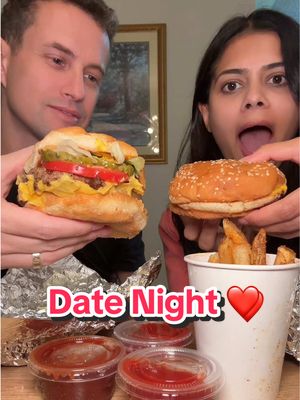 LOVE IS... nights in with your boo ❤️🍟🍔   📸 @priyaandkevineat    #ValentinesDay #loveday #Love