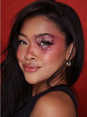 I DID IT ALL FOR US…. ❤️‍🔥 #ValentinesDay #valentinesdaymakeup #makeuptransition 