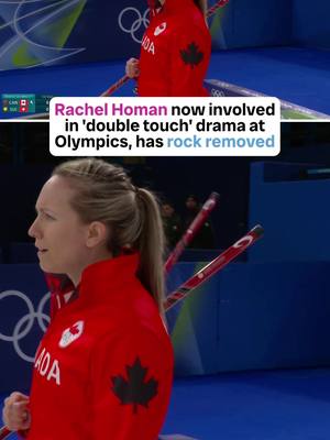 The curling “double touch” drama continues 😧🥌  Canada’s Homan has rock removed in match against Switzerland for rule violation  #MilanoCortina2026 #WinterGames #Curling 
