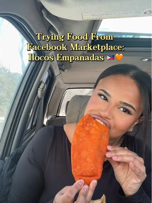 The crunch was so satisfying. After seeing @bretmanrock mukbang of this I had to give it a try, this Facebook Marketplace Series is so fun to film 🧡 #ilocosempanada #mukbang #crunchy #Foodie #facebookmarketplace 