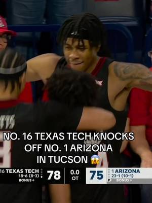 Texas Tech beats Arizona as 8.5-point underdogs 😮 #mcbb #mbb #basketball #cbb #collegebasketball 