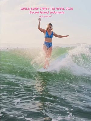GIRLS SURF TRIP // 11-18 April 2026 🌴 secret island in Indonesia ✨ 4 spots left A week of waves, empty lineups, seasterhood, self-love & connection 💖 Comment ‘SEASTERS’ for more information