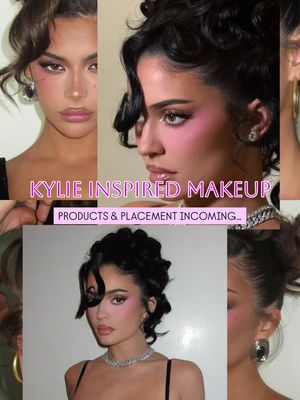 Let’s do a Kylie inspired glam on Liv Phillips together @Olivia Phillips 😛  Incred hair by @Shannon James Julian Williams  Bronzer brushes and liner @Tanielle Jai of course  @Kylie Jenner #kingkyliemakeup 