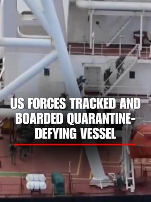 'WE WILL FIND YOU': The Department of War announced U.S. forces boarded the Veronica III in the INDOPACOM region without incident after the ship tried to defy President Trump's quarantine, tracking it from the Caribbean all the way to the Indian Ocean before intercepting and stopping it. "International waters are not sanctuary. By land, air, or sea, we will find you and deliver justice."