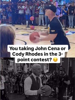 this was NOT what we expected 😂 @Cody Rhodes @WWE @NBA 