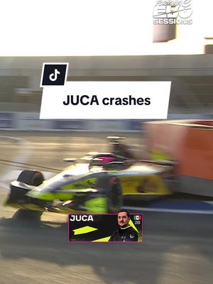 @JUCA crashes his @CUPRA KIRO 😱 He walks away unscathed #EVOSessions #FormulaE