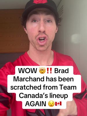 Brad Marchand has been scratched AGAIN for Team Canada 😧🇨🇦… And that epic top line isn’t starting together 👀… Thoughts?! 🤔👇 #hockey #NHL #olympics #canada #teamcanada 