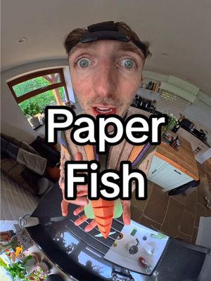 How to make a paper dancing fish. Do you like crafts? #crafts 