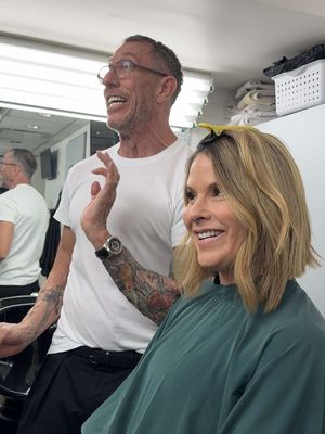 Another chop for @Jenna Bush Hager 🤩 PERIOD!!  @TODAY with Jenna & Sheinelle @TODAY Show #hairchop #todayshow #valentine #hair #hairtransformation 