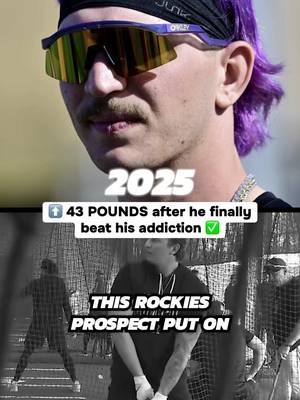 Rockies prospect Zac Veen gained 43 POUNDS.. in the best way possible 👏🏻 #MLB #sports #majorleaguebaseball #baseball 