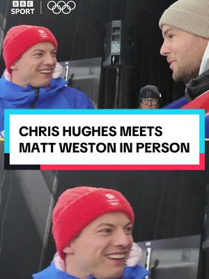 From FaceTime to face-to-face 🤩 Chris Hughes, who called Matt Weston for advice before he tried the skeleton, caught the man himself after his SECOND Olympic gold 🫡 #MilanoCortina2026 #WinterOlympics #Skeleton 