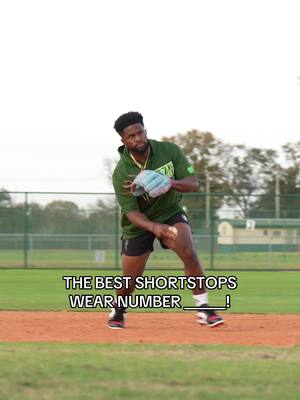 The best shortstops wear number ______! #baseball #shortstop 