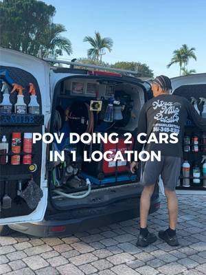 With the right systems & plans in place you can achieve high profitable jobs 💯 Let us know if this helps you & your idea of multiple car locations 👍 #fyp#detailing#ceramic#palmbeach#broward