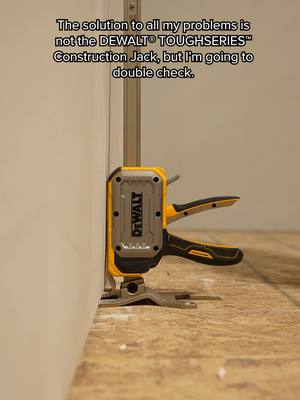 Never hurts to make sure Link in bio. DEWALT® TOUGHSERIES™ Construction Jack - DWHT83550 #DEWALTTough #DEWALT
