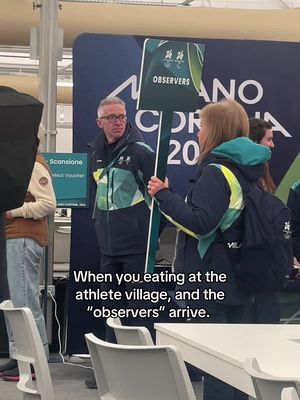 Sometimes it feels like we are in a zoo 😅 . . #mico #milanocortina2026 #winterolympics #foodcourt 