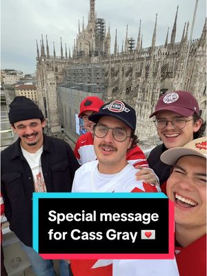 @Cassidy Gray🇨🇦… we’ve got news for you!! Let’s make this happen @goodolcanadianboys 🤩🤩 #milan #olympics #hockey #sethjarvis 