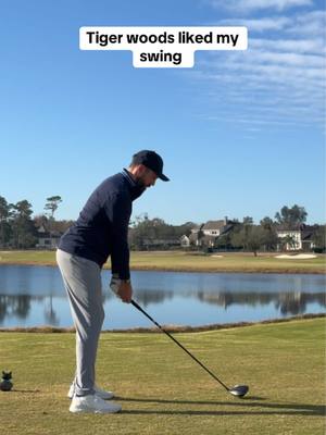 Tiger was a fan of my new swing 🐅👀 #golf #xyzcba #golftiktok 