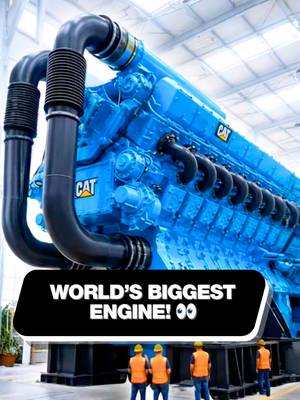 It makes the people look tiny 🤣 #engines #heavymachinery #ai #big #supercarblondie 