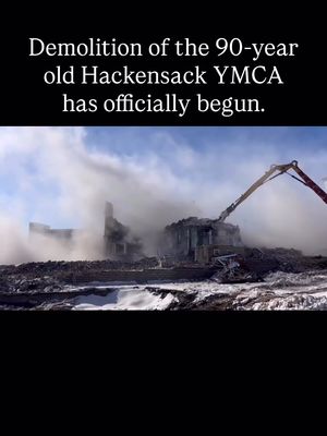 What are your thoughts? Demolition has begun on the former Hackensack YMCA at 360 Main Street, ending nearly 90 years of history in Hackensack. The site will be redeveloped into a 254-unit luxury apartment building with a 6,000-square-foot public plaza. City officials say the project is expected to generate over $1 million in annual tax revenue and create about 1,000 construction jobs, replacing a property that had been tax-exempt before the YMCA closed in 2022. - Follow to keep in the local loop — join the waitlist in our bio to find local community events.  #bergencounty #bergencountynj #northjerseynews #njnews #hackensacknj 