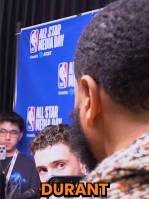 Mike was trying to get the inside scoop on Kevin Durant at All-Star Media Day. 😂 📱 #NBA #rockets #basketball #kevindurant 