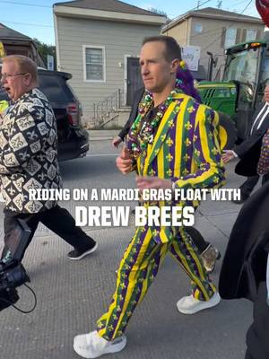 what a ride 😎 #drewbrees #mardigras #comealongwithme #corememories #iconic 