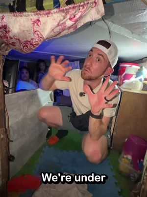 This family lives in a tunnel underneath a highway in Manila! 