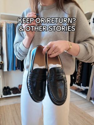 Keep or return: these @& Other Stories leather loafer edition. Have I found a new favourite loafer? #OtherStories #TryOn #Loafers #SpringOutfit #TheWardrobeEdit