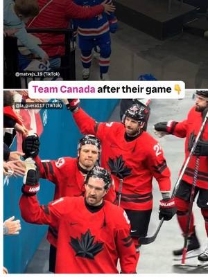 Team Canada is for the fans 🇨🇦🏒 #MilanoCortina2026 #Olympics #winterolympics #teamcanada 