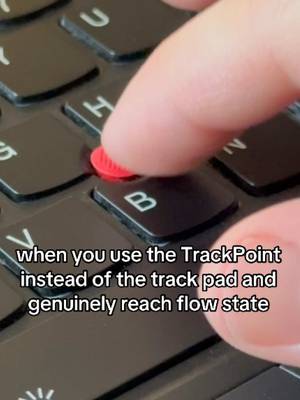 Replying to @🌚🤌 it’s used for scrolling without having to take your hands off the keyboard 👍 to reach maximum flow #trackpoint #thinkpad #lenovo