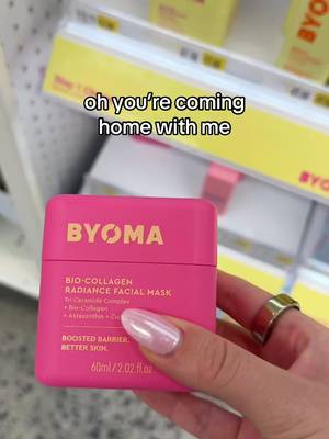 kind of starstruck seeing the Bio-Collagen Radiance Facial Mask IRL at @target  #byoma #byomafacemask #collagenmask #skincare #target 