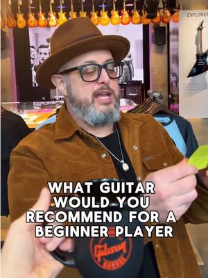 @martymusicofficial stopped by, so we put him to work! What guitar would he recommend for a beginner? #gibson #gibsongarage #gibsonguitar #epiphone #martyschwartz