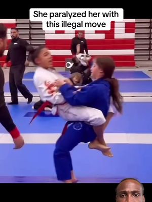She paralyzed her with tha this illegal move #jiujitsu #mma #UFC 