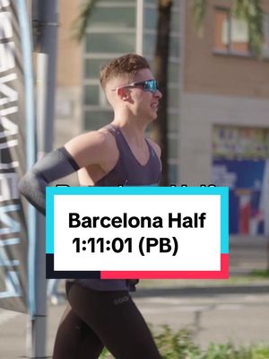 Barcelona Half Marathon - 1:11:01 (PB) That is a lot of 1’s in the mix #Running #runner #halfmarathon 