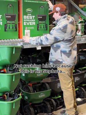 Just wait until he gets to the fertilizer section.