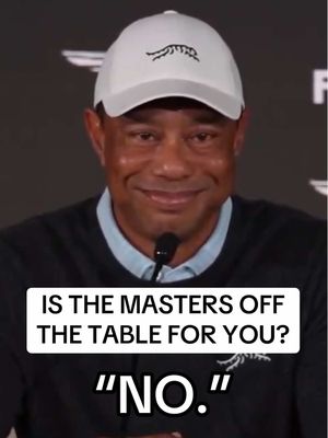 MASTERS IS NOT OFF THE TABLE FOR TIGER WOODS 👀 EVERYBODY STAY CALM.