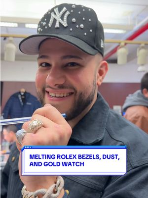 Melting Rolex bezels & gold dust ! Gotta keep the money moving ❗️#Mosesthejeweler 