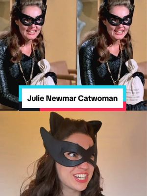 Replying to @Antman Cosplay I really locked in at the end  Do you prefer the full Julie Newmar Catwoman makeup and hair style, or the basic one I started the vid with? I’m kinda digging the funky eyebrows!  #catwoman #julienewmarcatwoman #catwomancosplay #catwoman #cosplaygirls 
